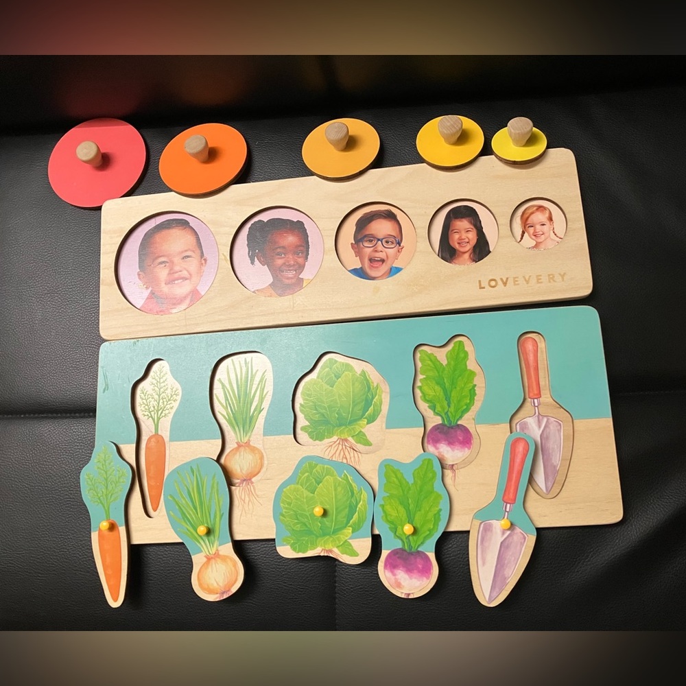 Lovevery Garden Puzzle and Circle of Friends